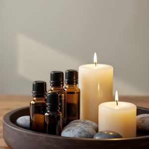 spa-like-still-life-candles-oils-stones spa-like-still-life-candles-oils-stones